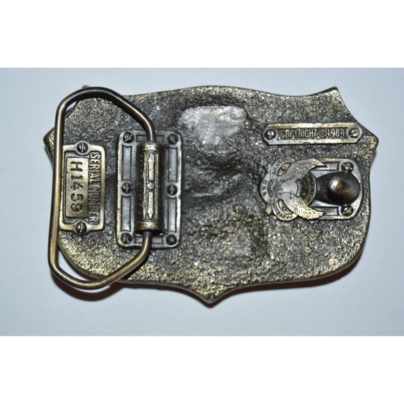 Vintage 1984 "I'm Proud to be American" USA Freedom Eagle Aged Belt Buckle Rare - Picture 3 of 7